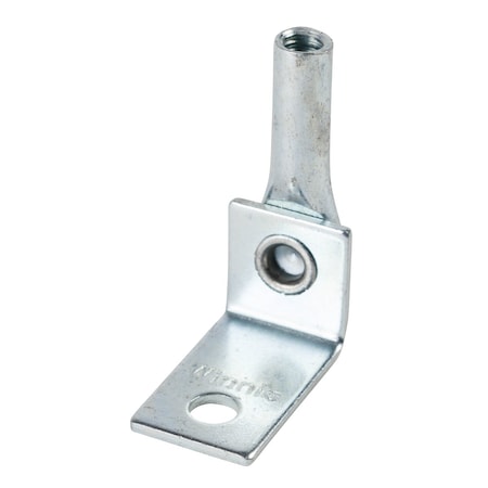 Winnie Industries Angle Clip with 1/4in. Hole and 1/4-20 Threaded Eyelet, 100PK WANGLE4T